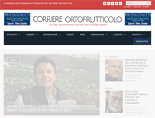 Tablet Screenshot of corriereortofrutticolo.it